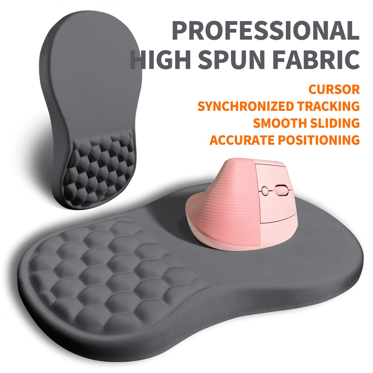 Armanza Ergonomic Joint Wrist Support Mouse Pad with Memory Foam Cushion Massage Bump, Carpal