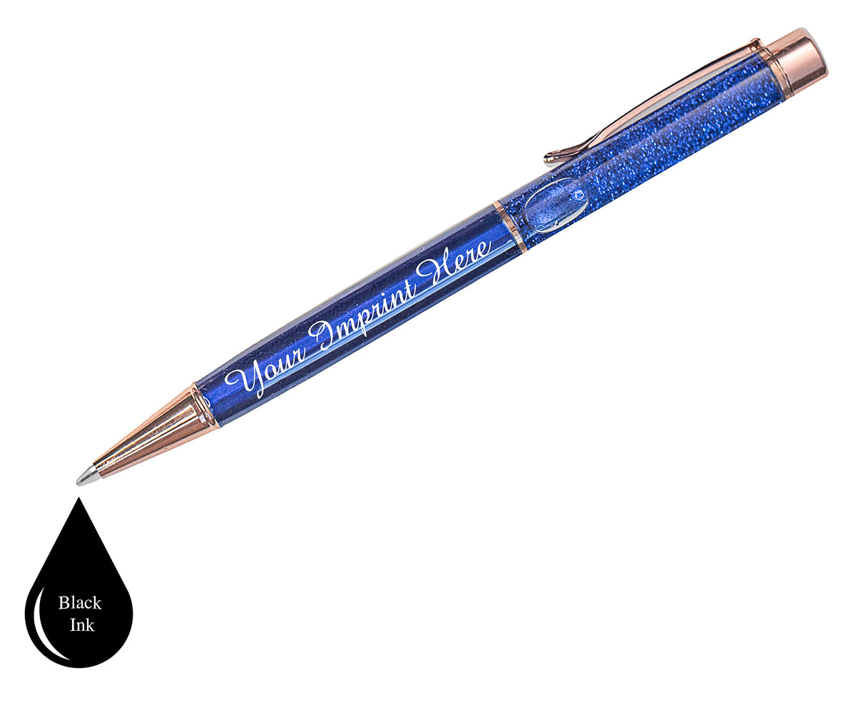 ExpressDesigns™ - Personalized Glitter Filled Pens - Metal Glitter Pen - Custom Metallic Pens with