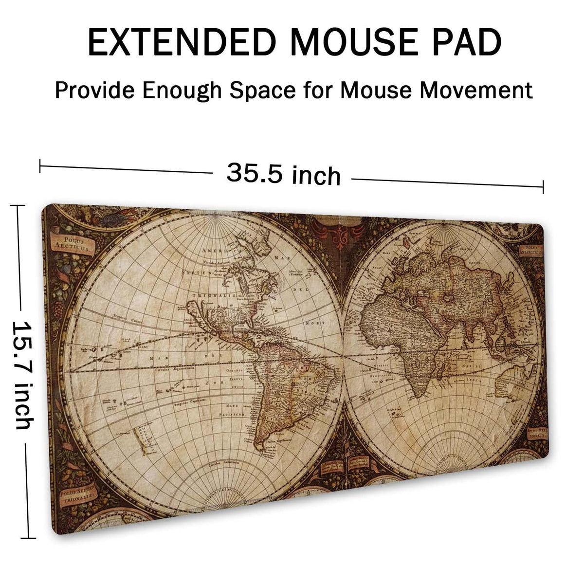 SSOIU Extended Gaming Mouse Pad XXL ArtSo Large Keyboard Mat Long Mousepad Desk Decor Writing Pad