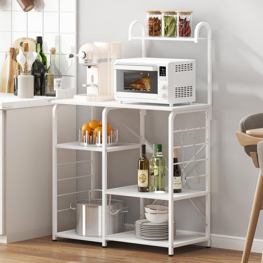 DlandHome Microwave Stand Kitchen Cart, Microwave Cart Stand 35.4 inches, Kitchen Utility Storage