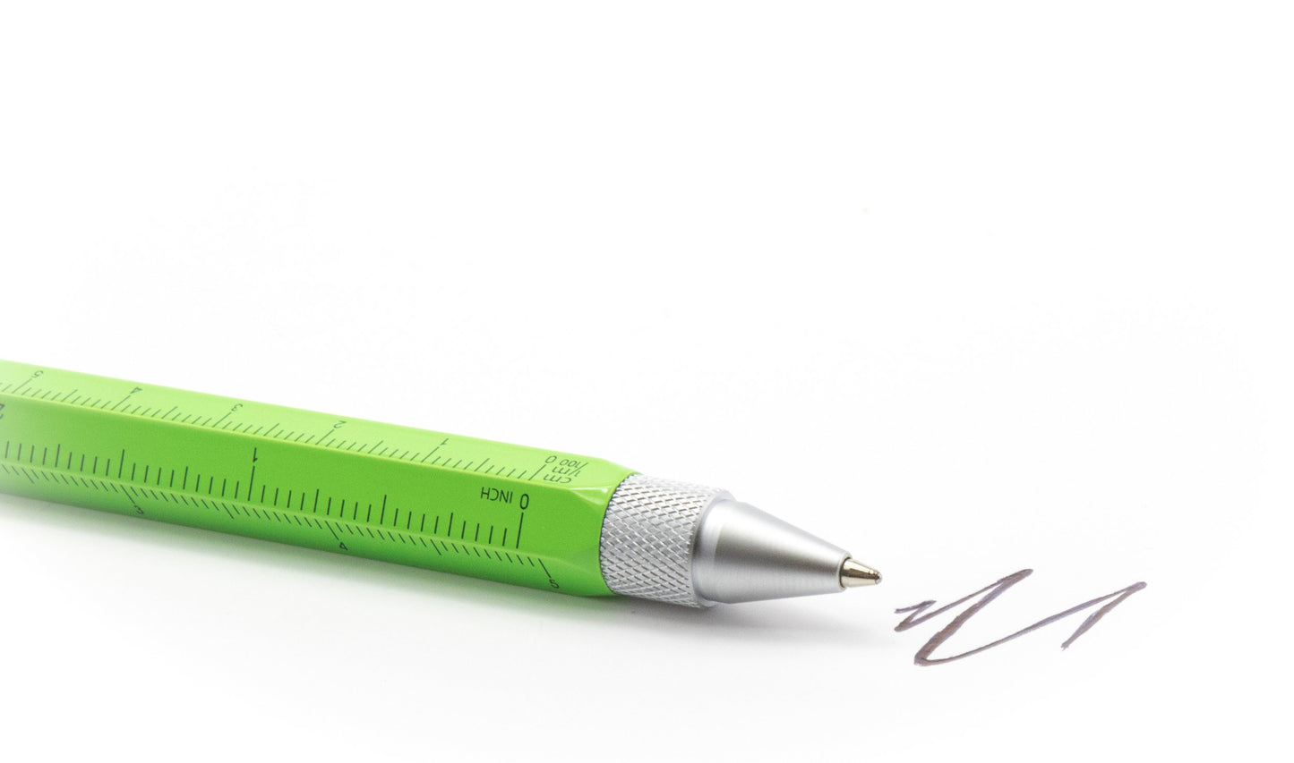 TROIKA CONSTRUCTION – PIP20/NG – Multitasking ballpoint pen – centimetre and inch ruler – 1:20 m