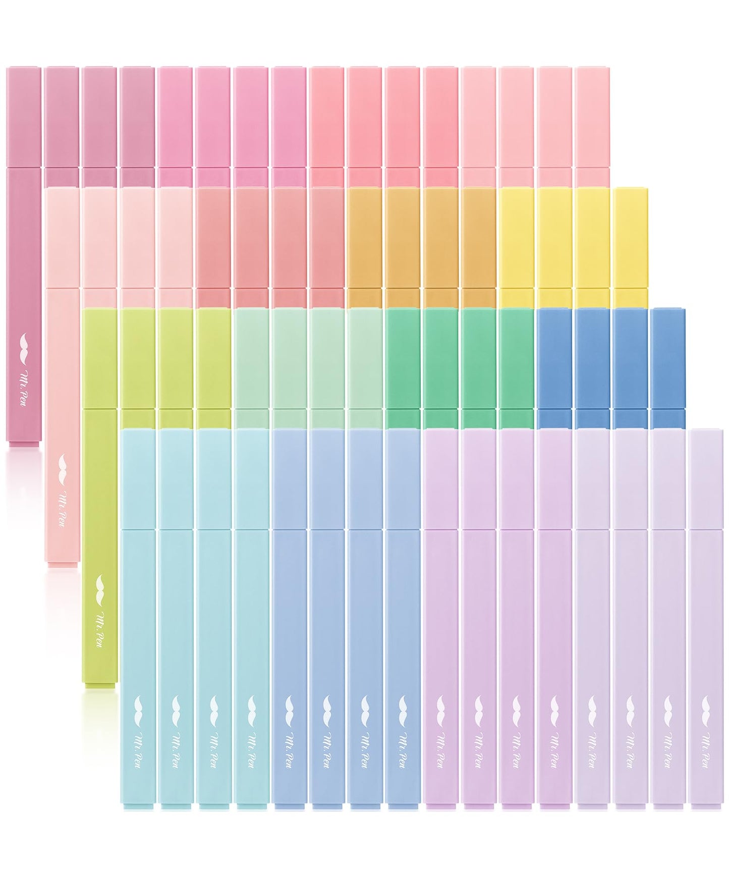 Mr. Pen- Aesthetic Highlighters No Bleed Bulk, 64 Pack, Pastel Color