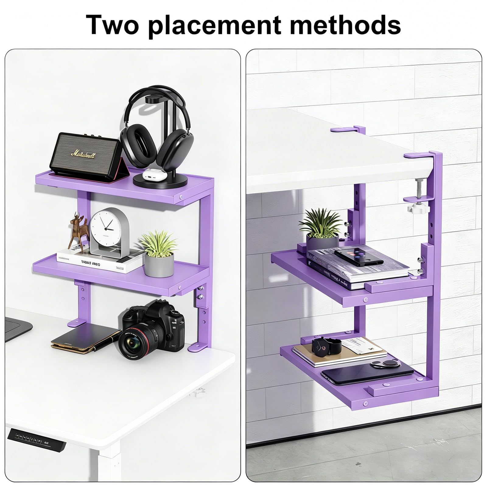 OUTIOE 2-Tier Desk Shelf