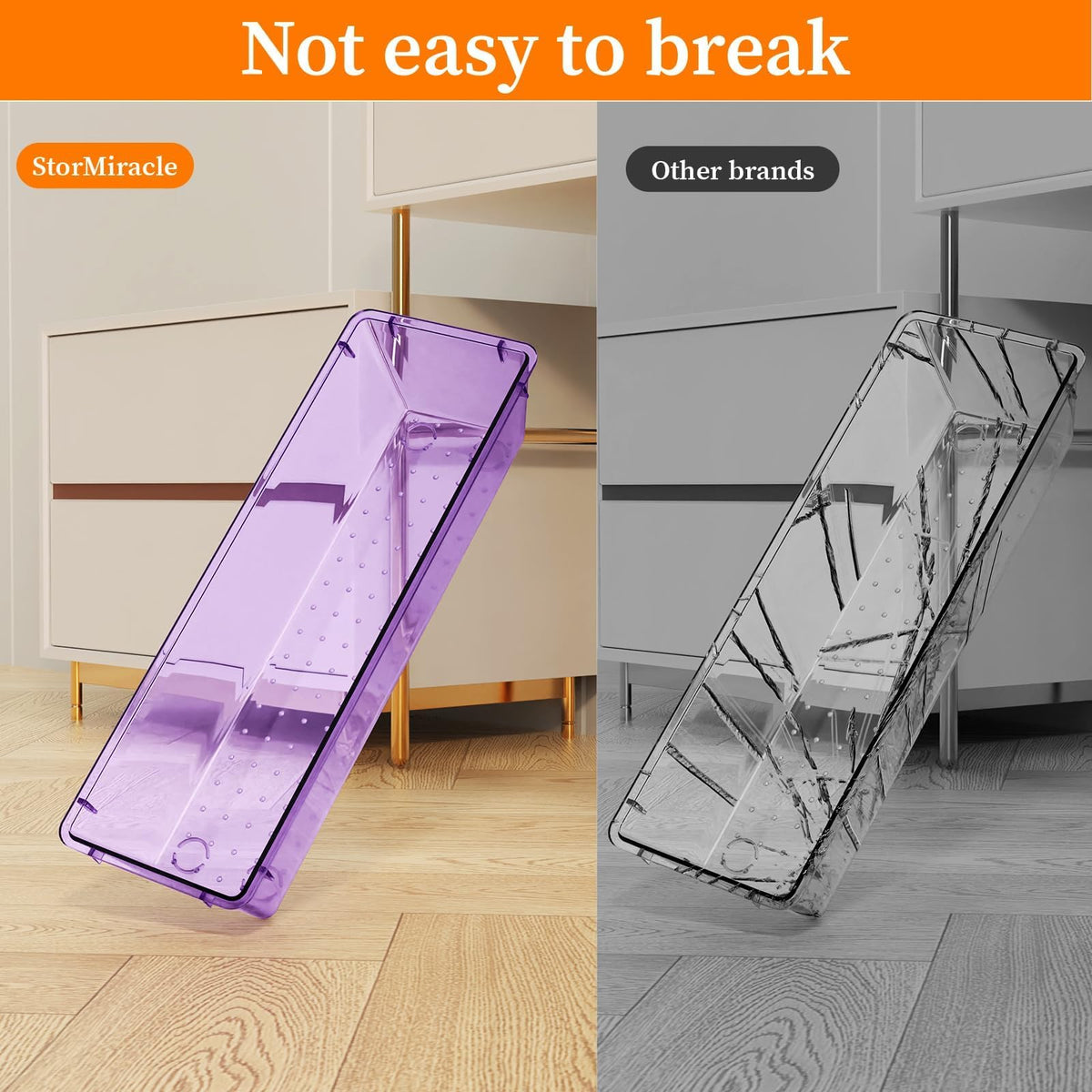 32 PCS Clear Plastic Drawer Organizer Set, organizer Trays and Storage Bins