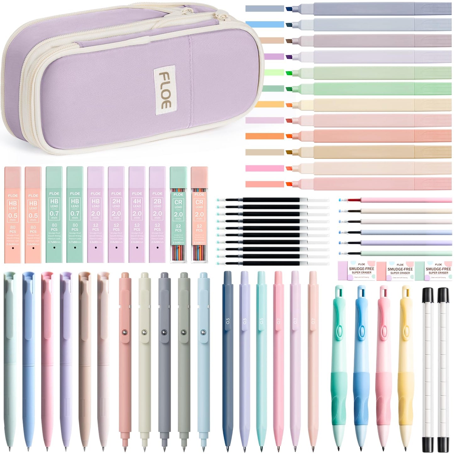 65PCS Aesthetic School Supplies Back to School Supplies Cute Stationary Set