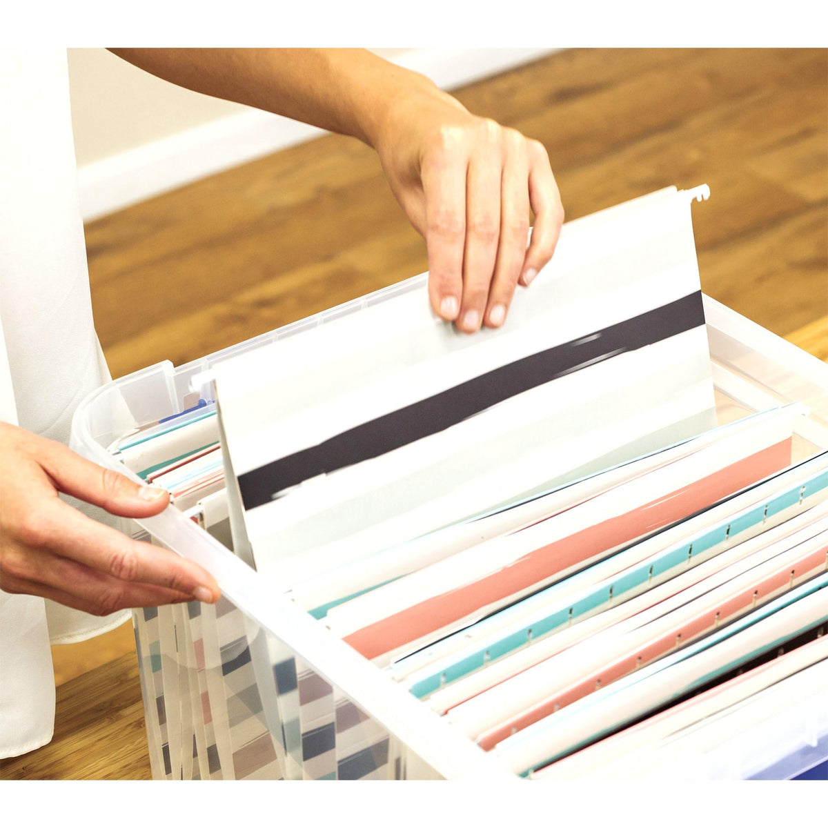 Bankers Box Heavy-Duty Plastic File Box, Letter/Legal
