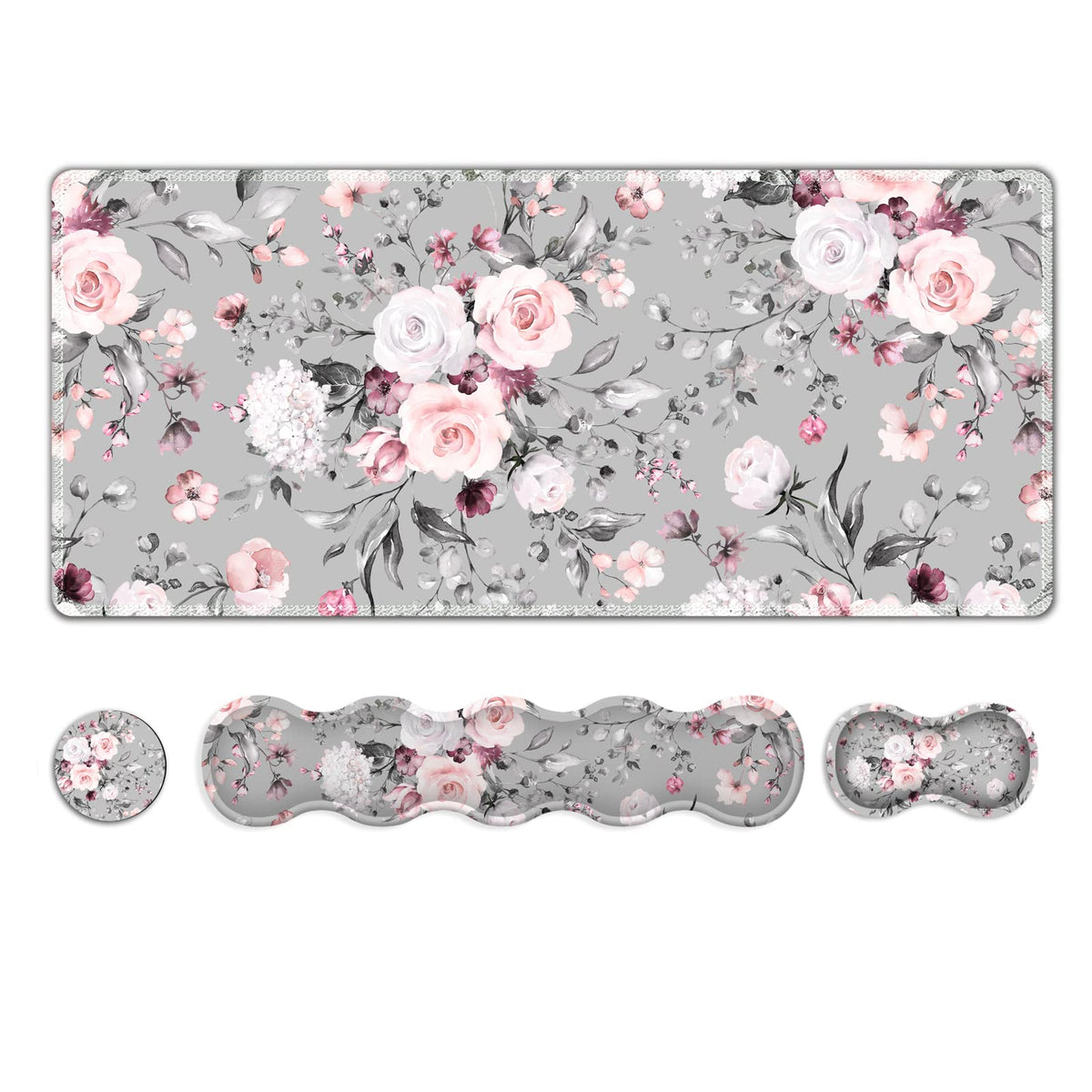 Upgraded Extended Gaming Mouse Pad, Keyboard Wrist Rest Pad, Wrist Support Mousepad Set, Artso