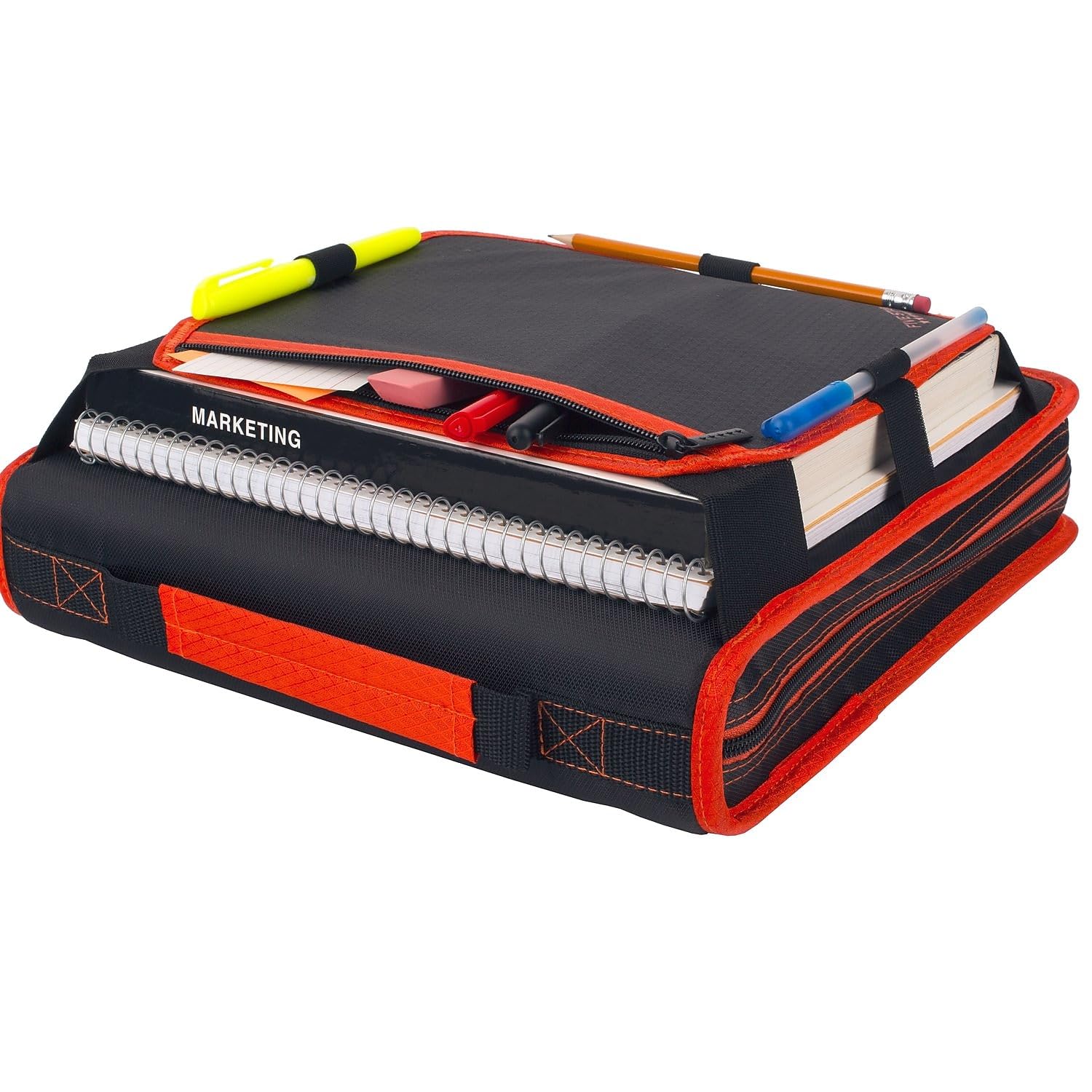 Five Star Zipper Binder, 2 Inch 3 Ring Binder, Expansion Panel, Durable, Color Selected For You, 1
