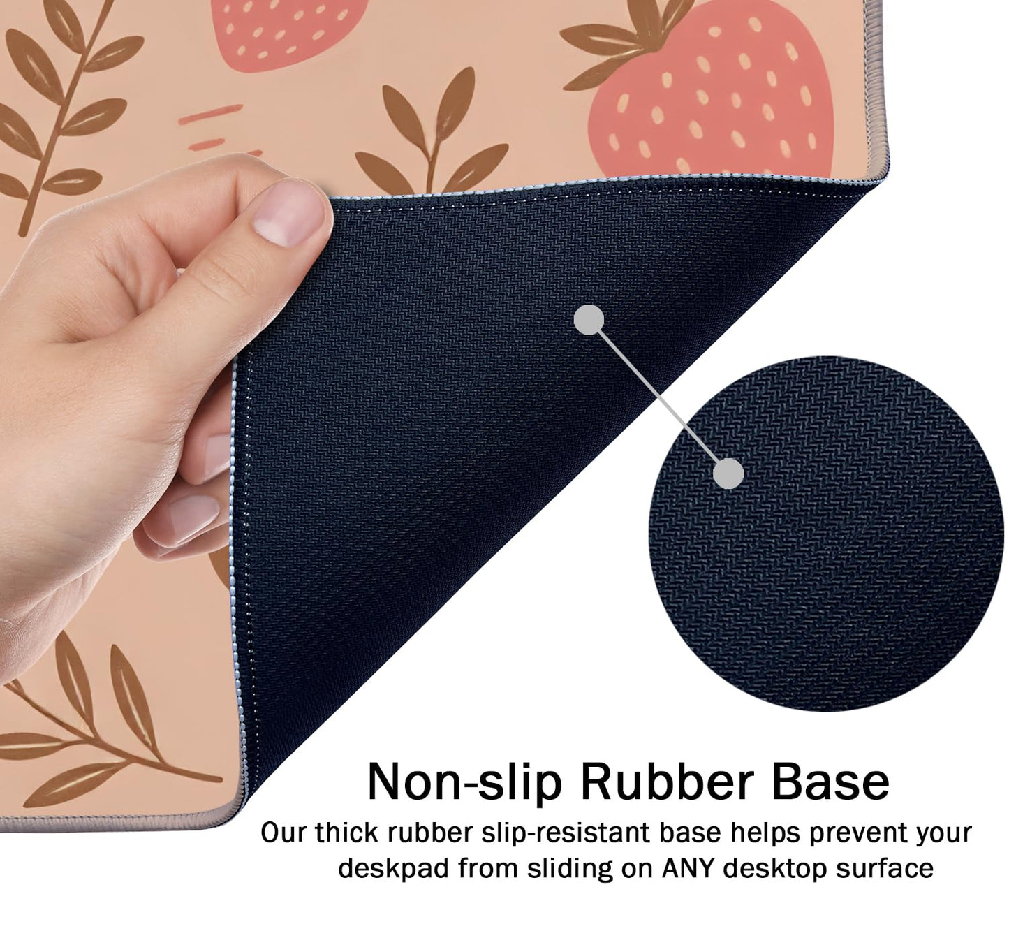 SSOIU Large Mouse Pad, Full Desk XXL Extended Gaming Mouse Pad 35.5" X 15.7", Waterproof Desk Mat