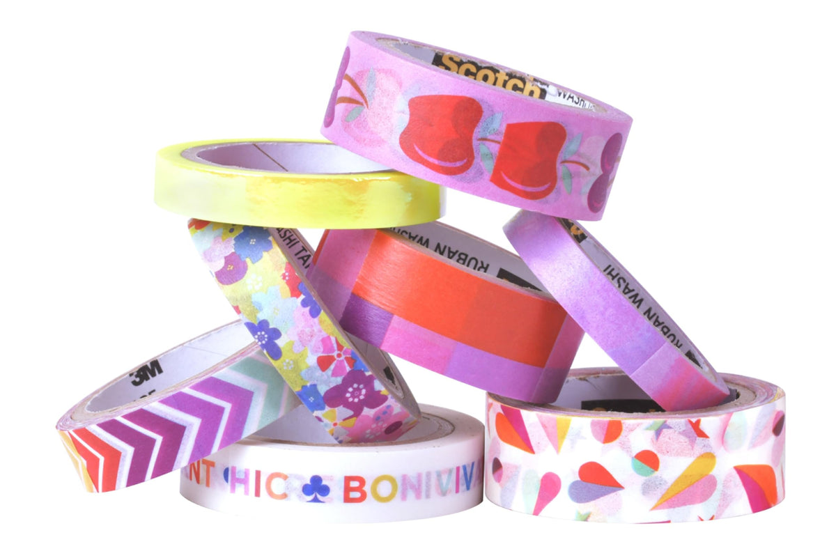 Scotch Expressions Washi Tape, 8 Rolls, Assorted Sizes & Colors