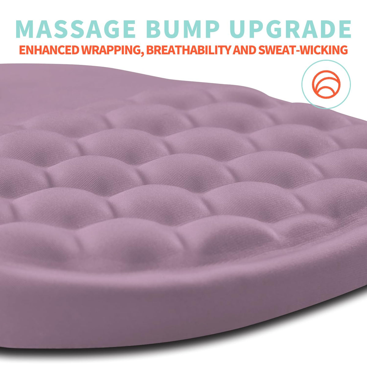 Kuosgm Ergonomic Mouse Pad Wrist Support with Memory Foam Massage Bulge, Carpal Tunnel Pain Relief
