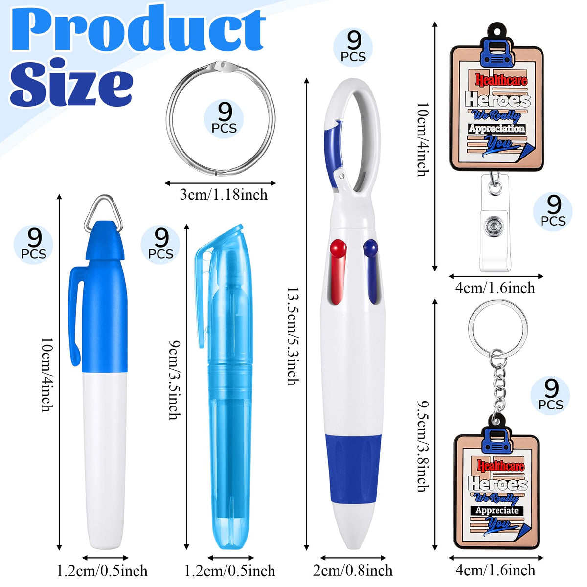 Henoyso Nurse Badge Reel Bulk,54 Pcs,Novel