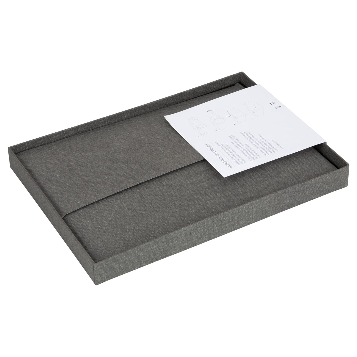 Bigso Karin KD Collapsible Storage Box with Labelframe for Easy Identification - Simple Assembly