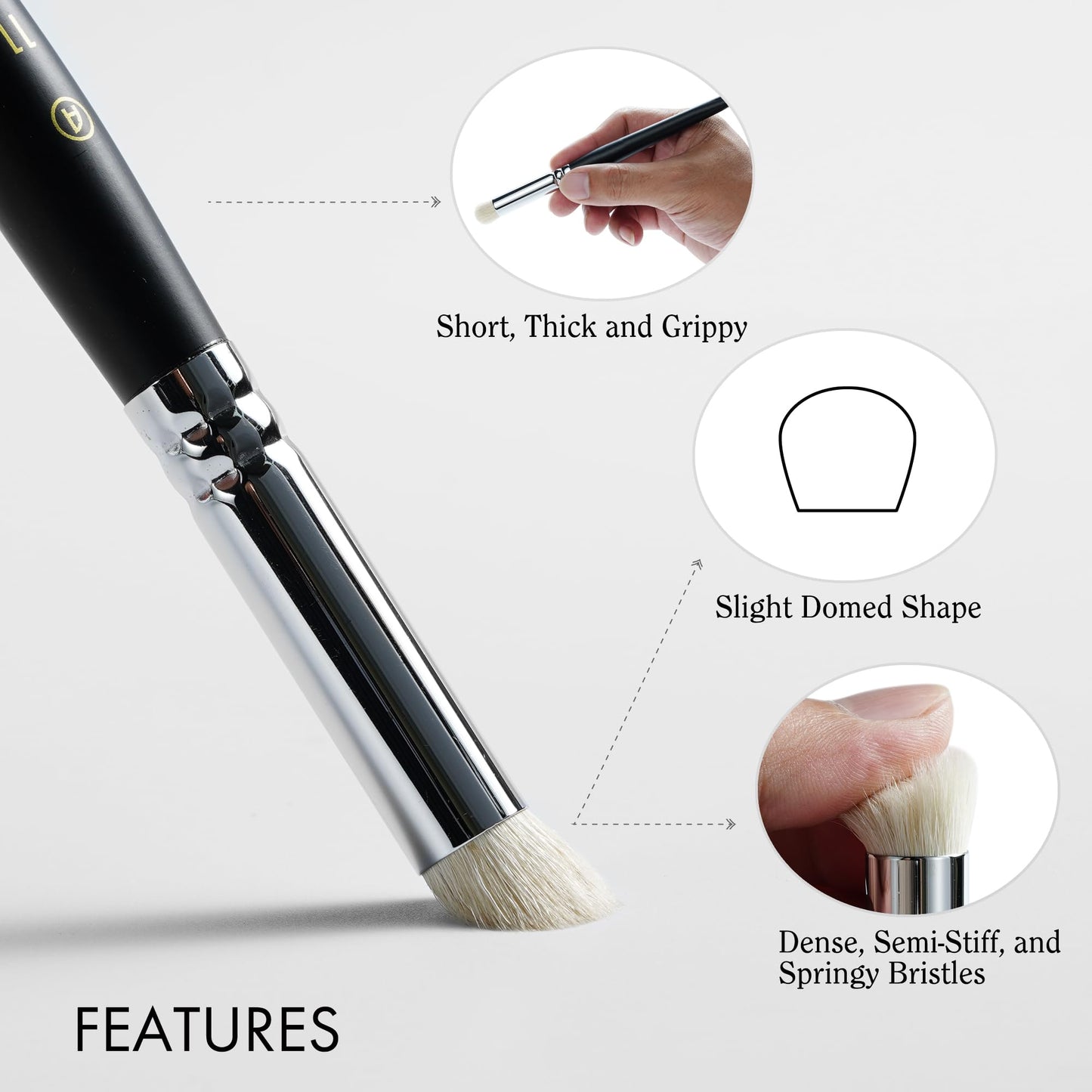ARTIFY Miniature Drybrush Paint Brush Set: 14-Piece Round Small Detail Model Paintbrushes, Thin