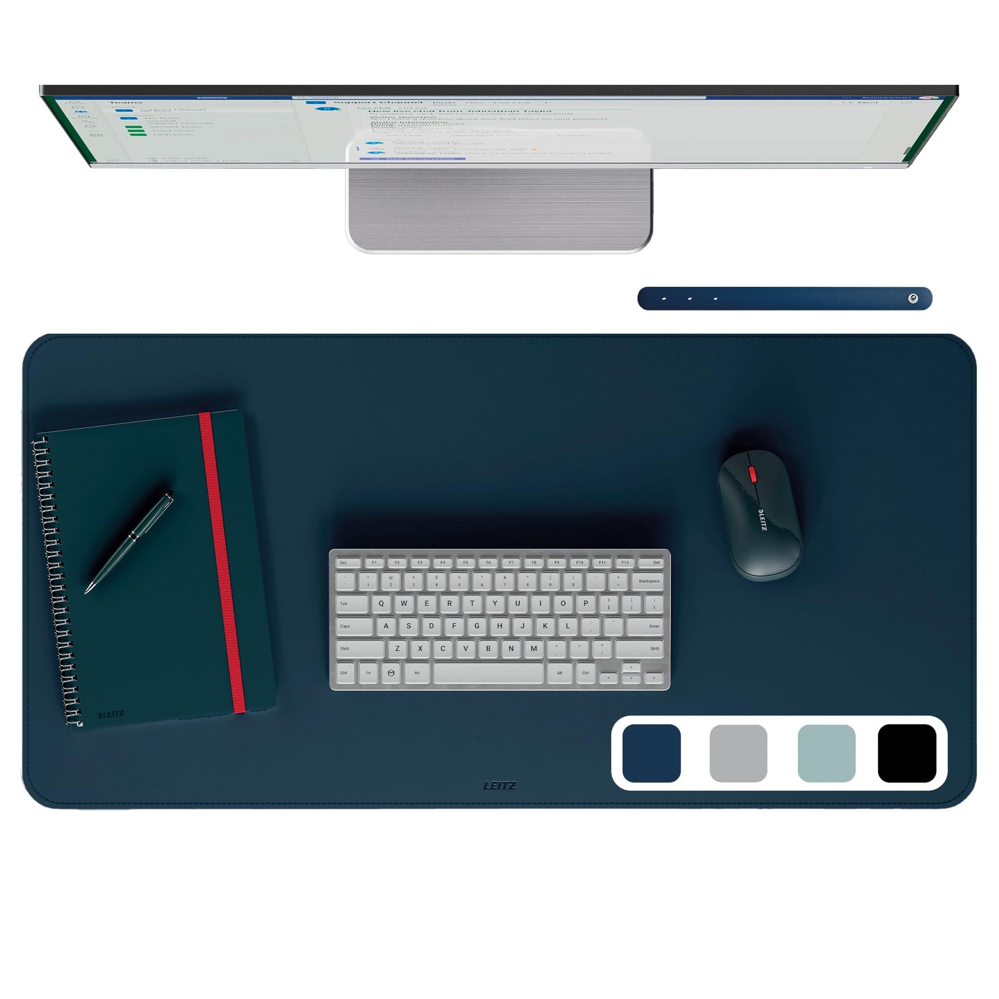 Leitz Large Desk Pad: Waterproof Non-Slip Desk Pad, Keyboard Mouse Pad for Office or Home Durable