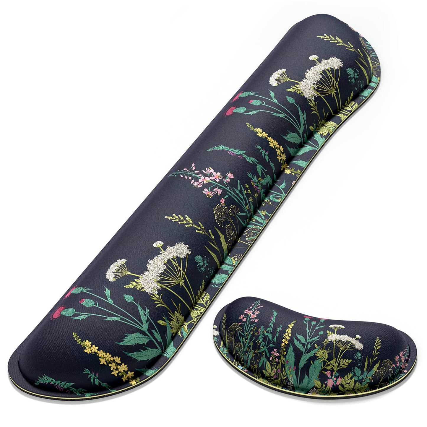 Dapesuom Enlarge Keyboard Wrist Rest, Memory Foam Wrist Cushion for Desk Mat Support, Cute Pain