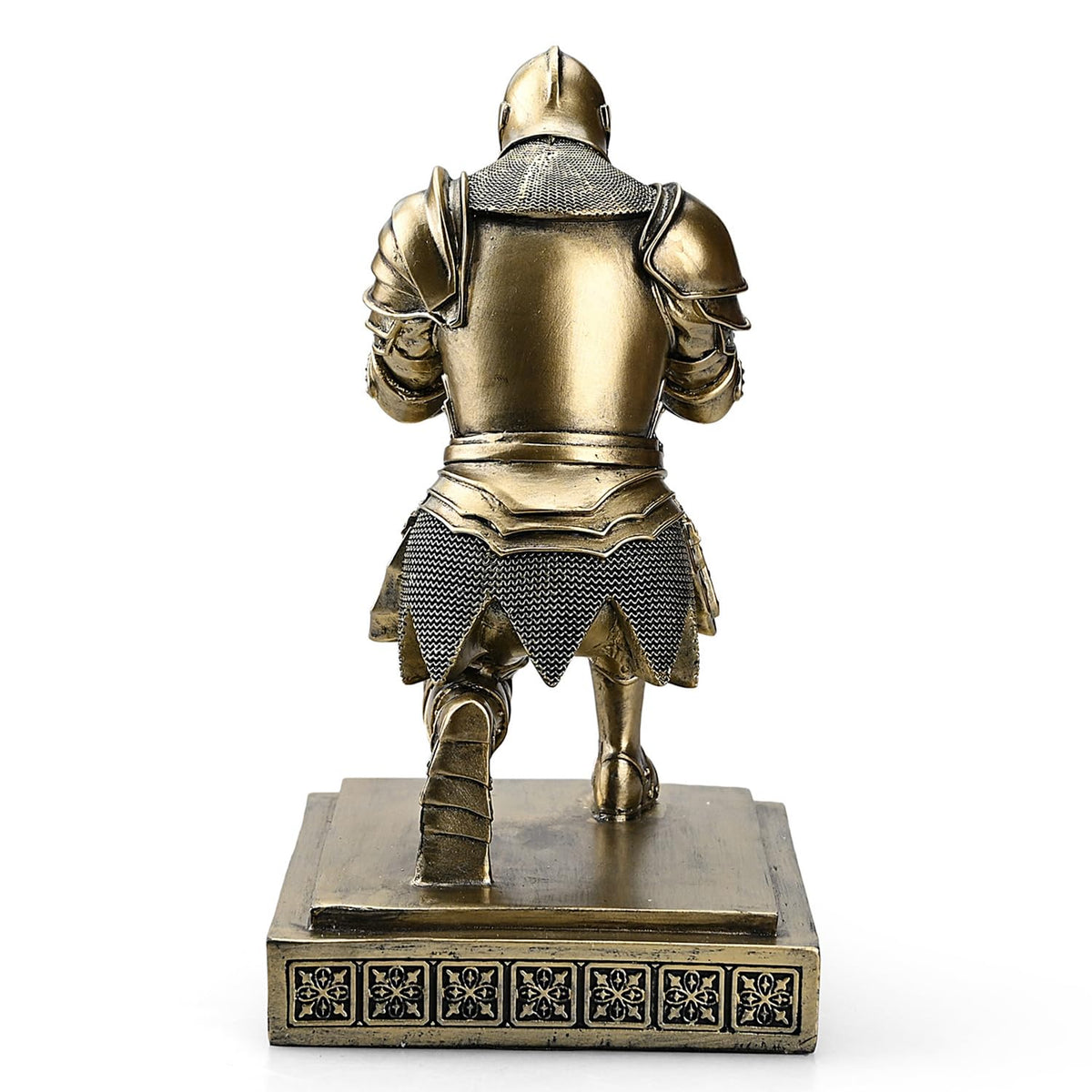 Medieval Warrior Knight Pen Holder Fun Desk Accessories Paperweight Bronze