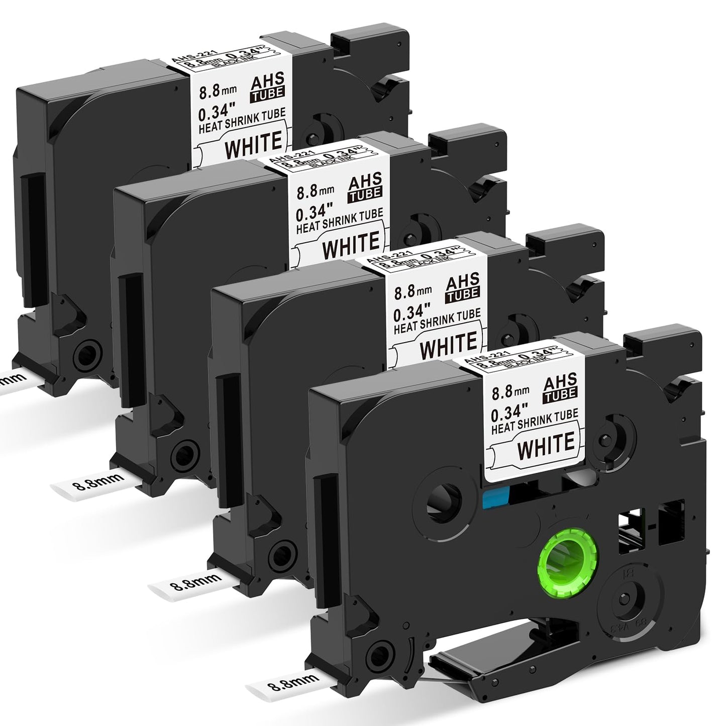 HSe-221 HSe221 Replacement for Brother P Touch Heat Shrink Labels 8.8mm