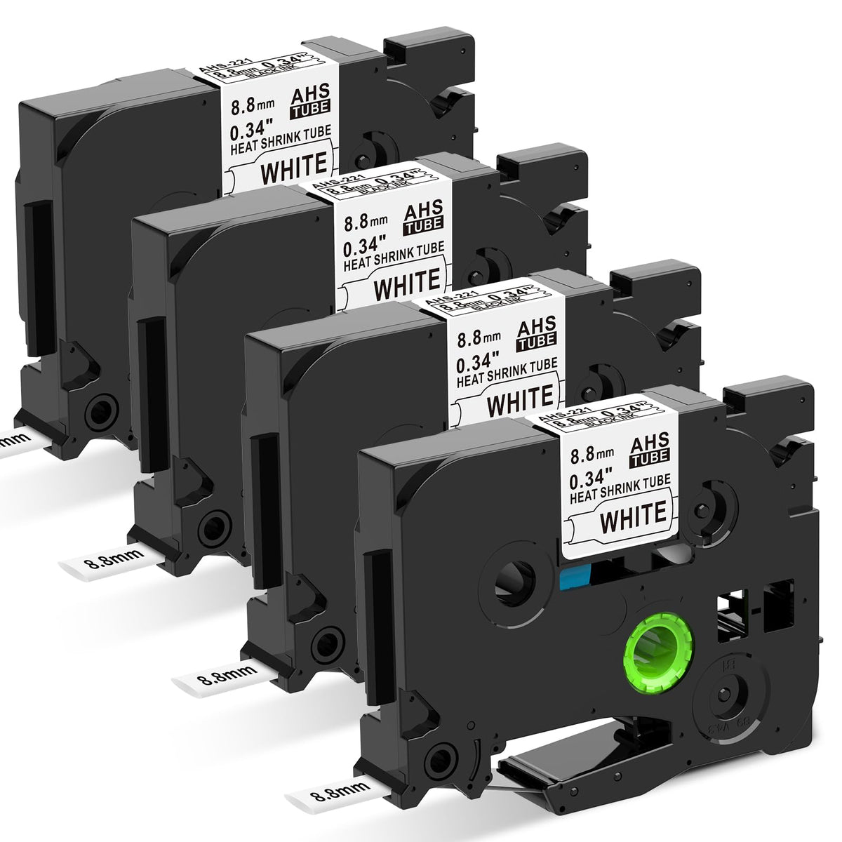 HSe-221 HSe221 Replacement for Brother P Touch Heat Shrink Labels 8.8mm