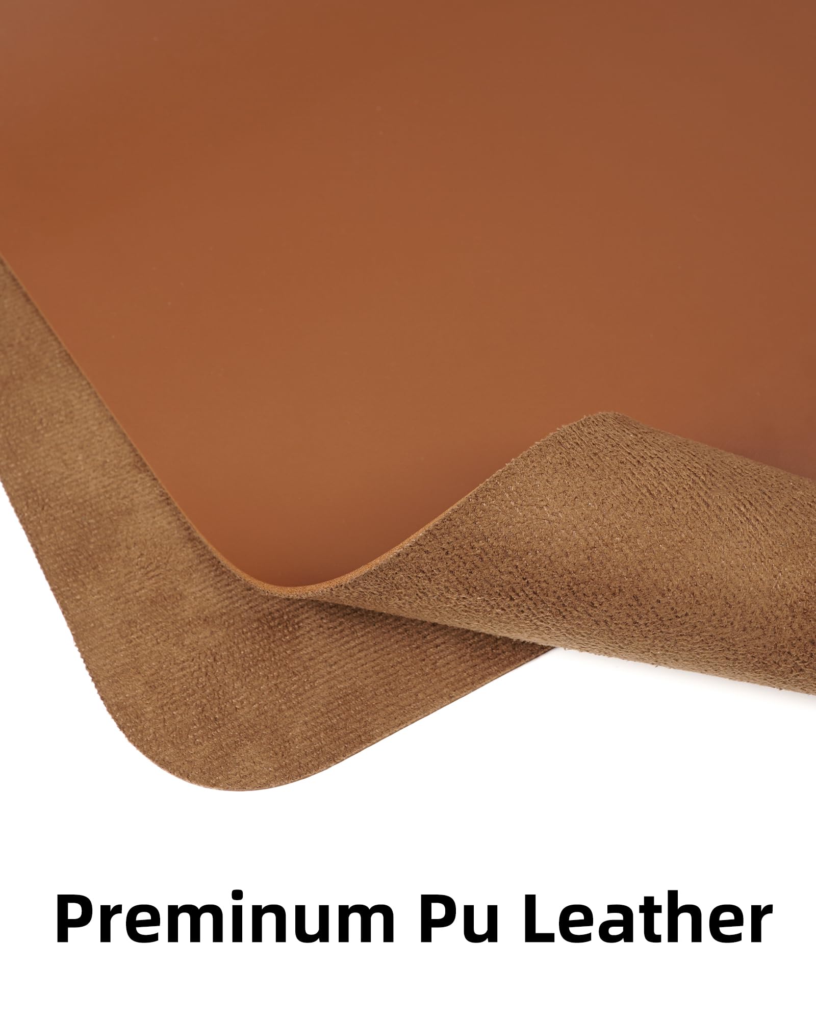 Large Desk Mat 55" x 17"Leather Desk Pad Protector,Mouse Pad,Office Desk Mat, Non-Slip PU Leather