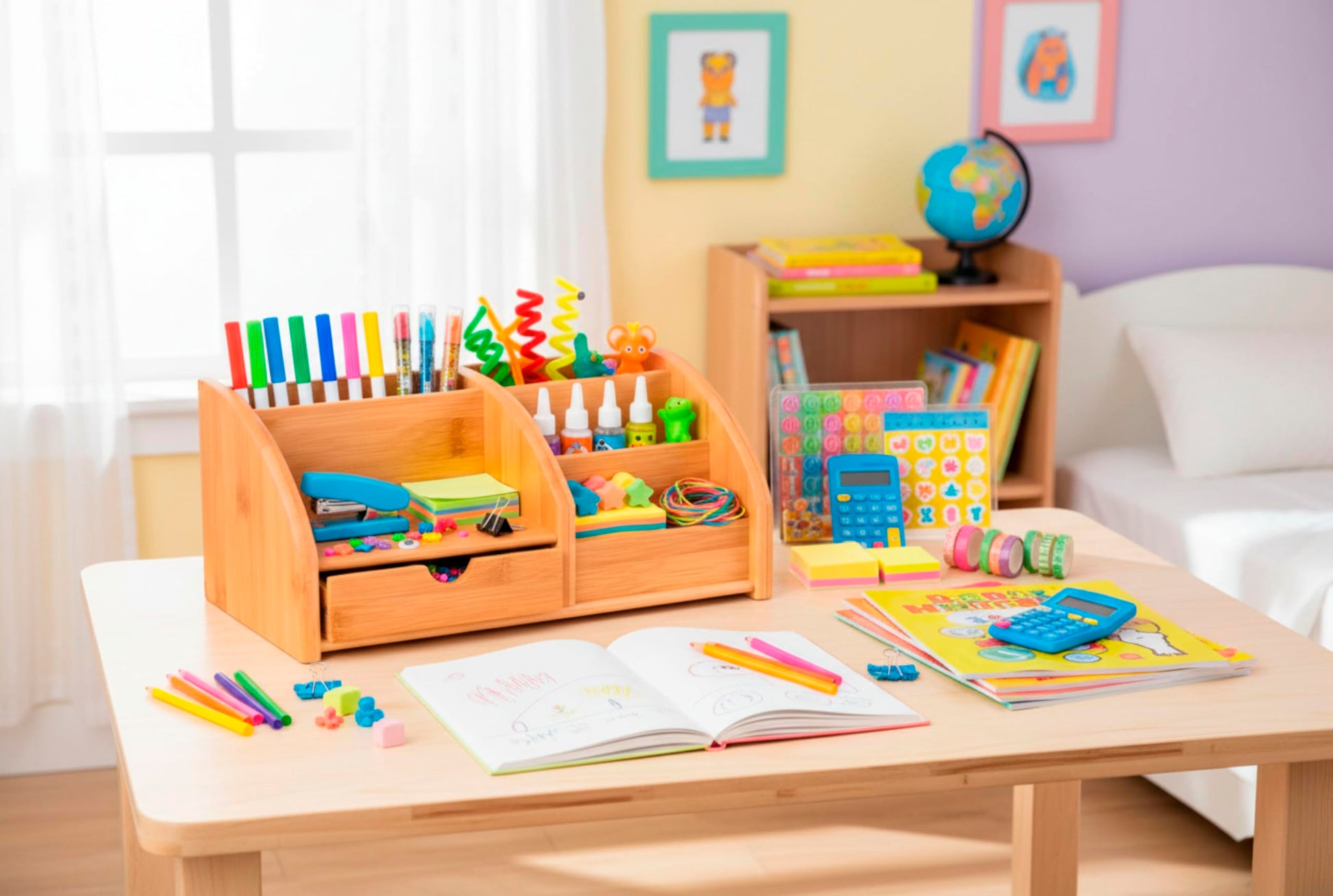 OSCO Bamboo Desk Organiser