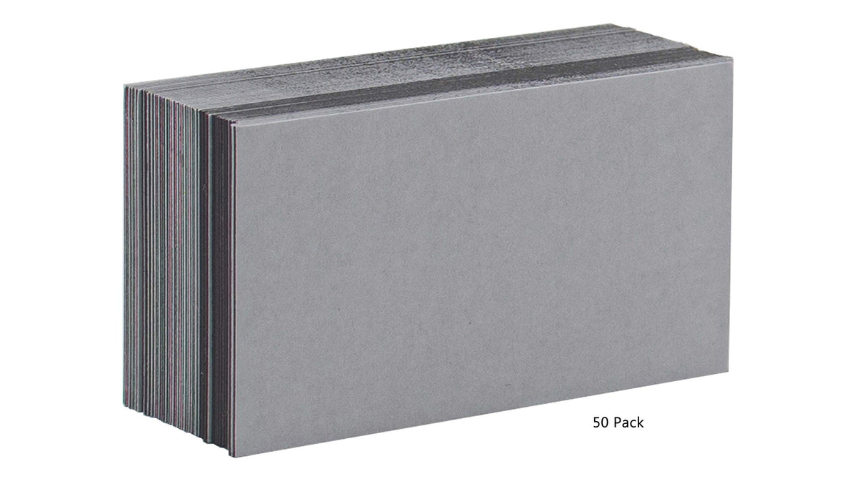 50 Pack Business Card Magnet 3.5"W x 2"H Adhesive Backing for Card UV Coated Metal Surfaces for Car