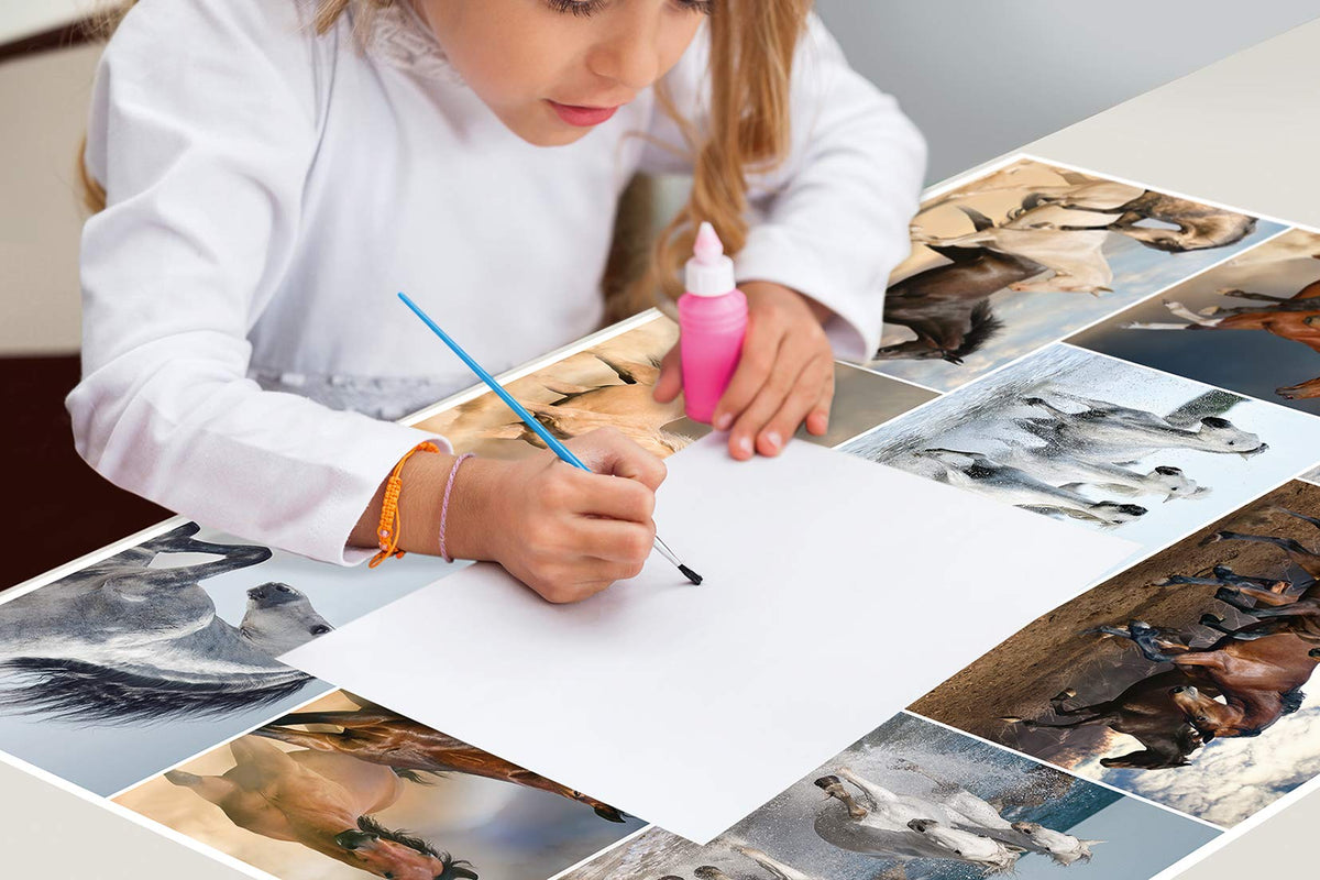 Herma 19378 Desk Mat Non-Slip (55 x 35 cm/Dogs, Motif On Both Sides, for Children 1 Mat Format 55 x