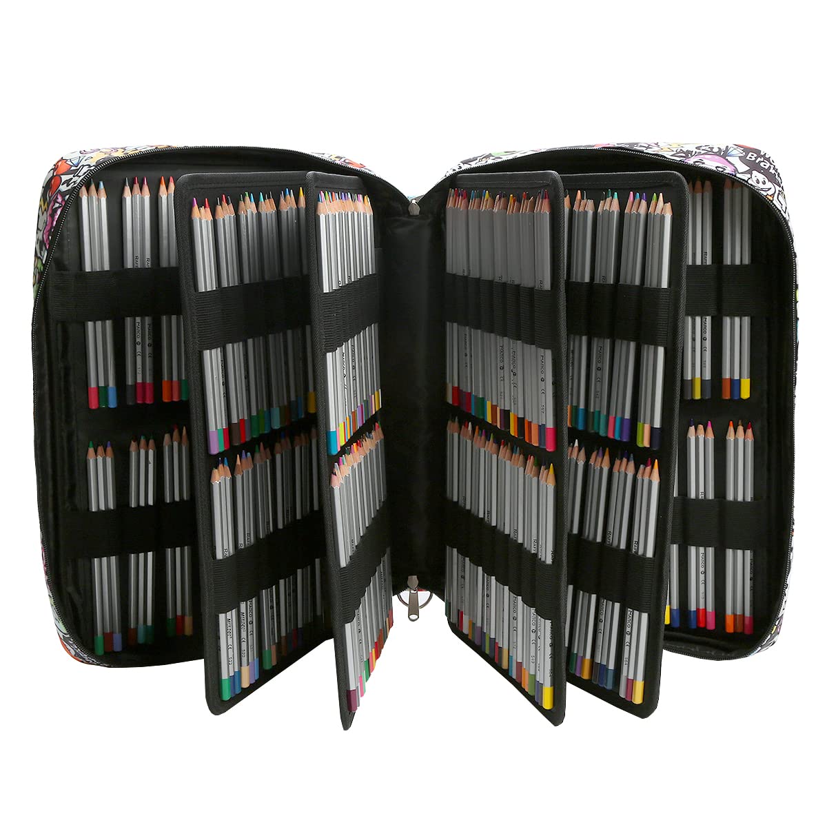 Lbxgap 480 Slots Colored Pencil Case w/Handle & Shoulder Strap