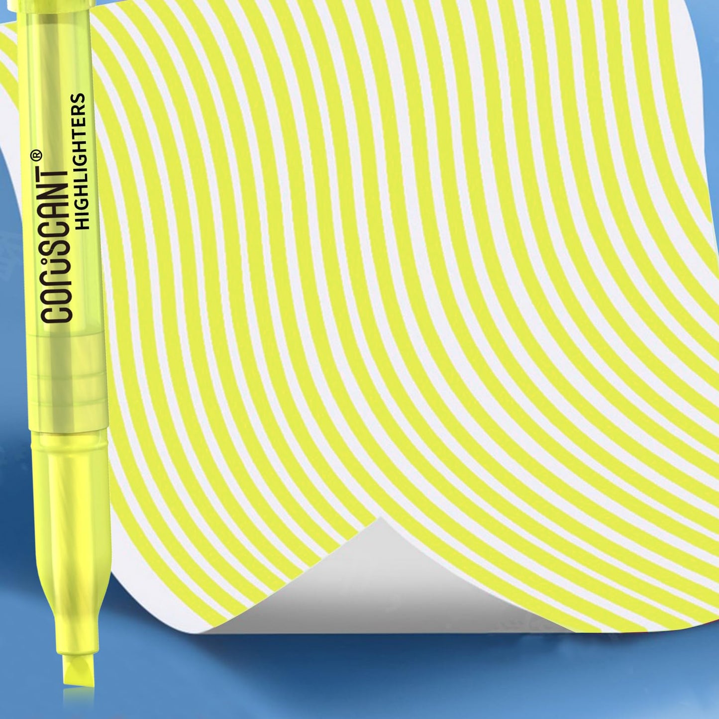 coruscant 80 packs of highlighters, yellow highlighter, wide chisel tip marking, quick drying, bulk