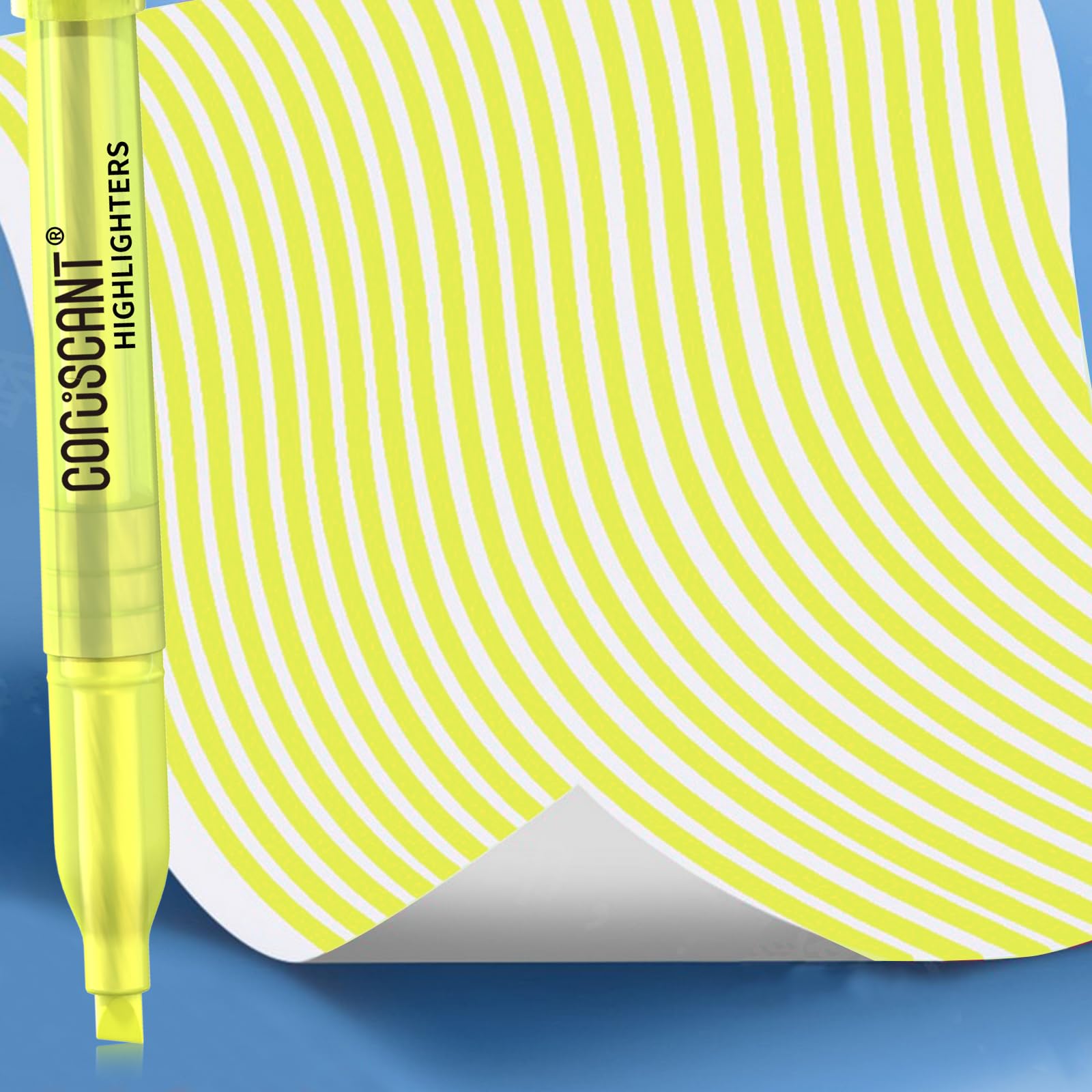 coruscant 80 packs of highlighters, yellow highlighter, wide chisel tip marking, quick drying, bulk