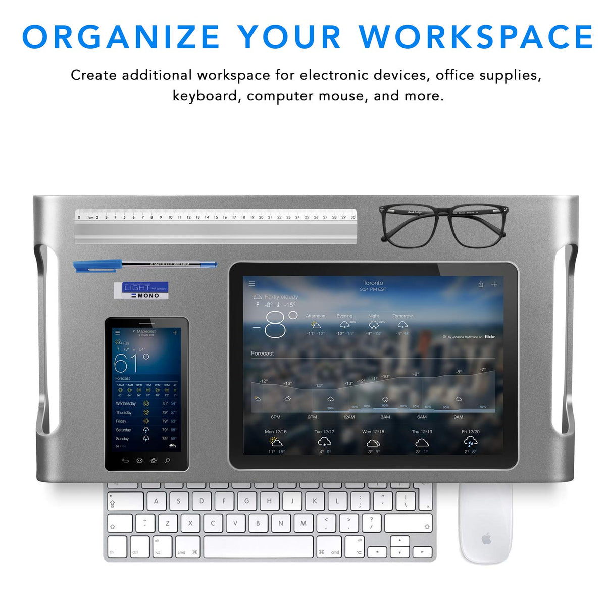 Mount-It! Aluminum 15.7" Monitor Stand for iMac