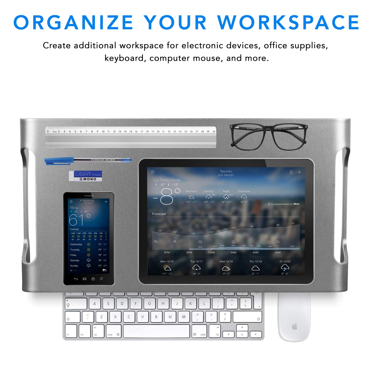 Mount-It! Aluminum 15.7" Monitor Stand for iMac