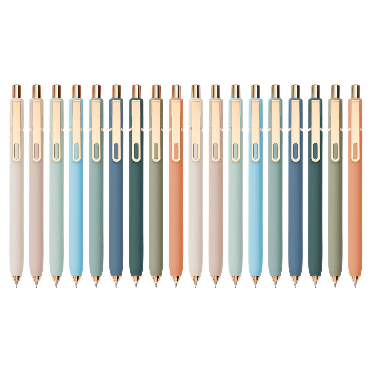 Linbsunne Gel Pens Black Ink for Office 0.5mm Fine Point Pen, 18 pcs