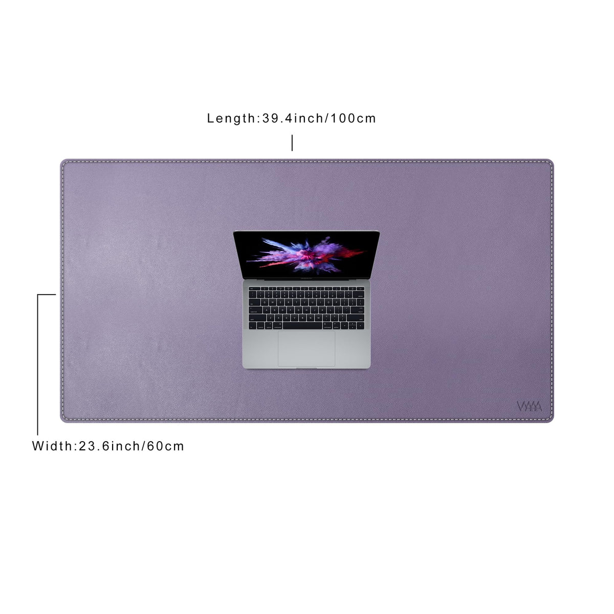 Vyaaa PU Leather Desk Mat, 40“ x 24” XXL Leather Desk Pad, Waterproof Extra Large Desk Mat, Large