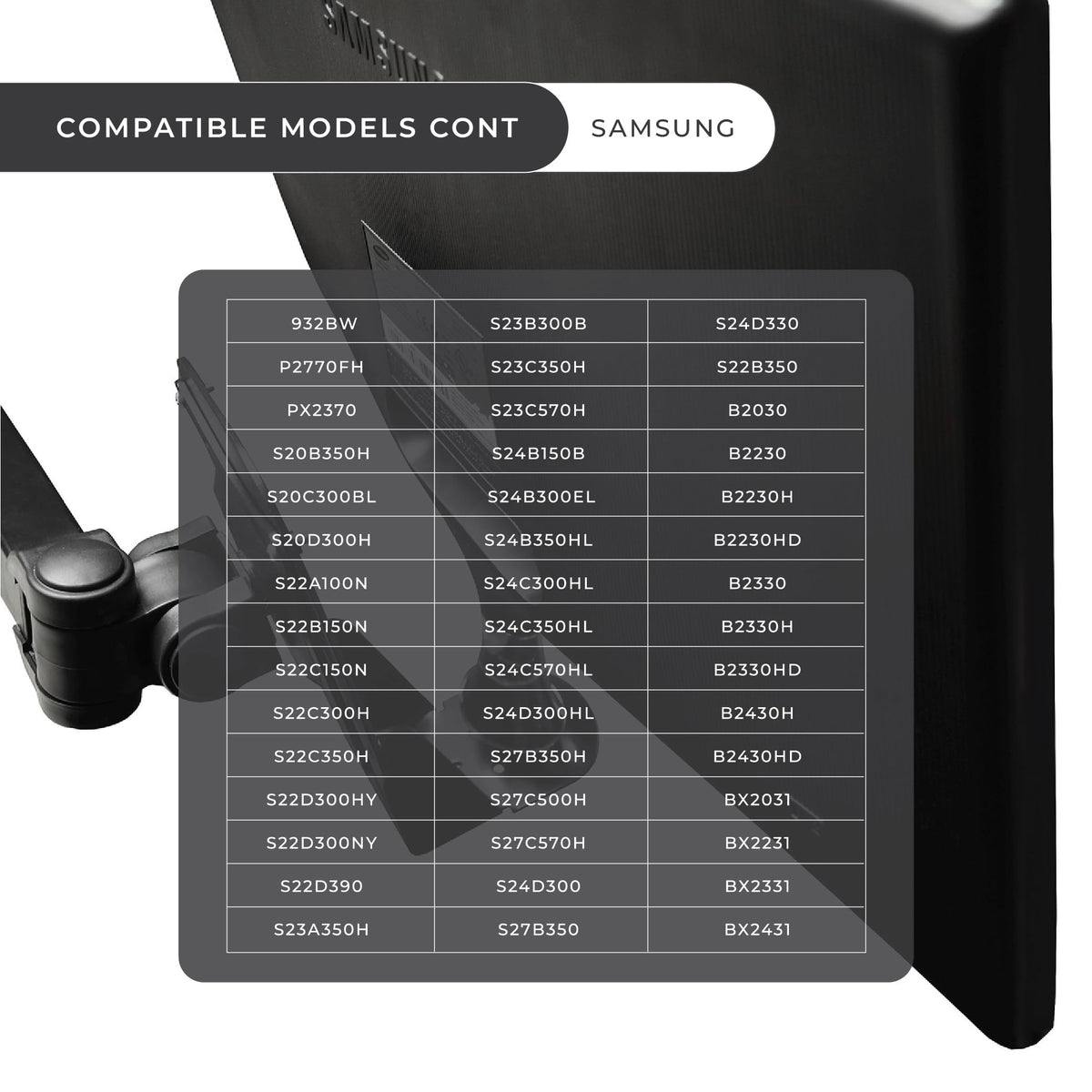 HumanCentric VESA Mount Adapter Bracket for Samsung Monitors & More