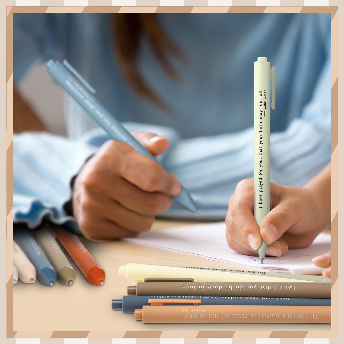 Cholemy 50 Pcs Bible Verse Pens Christian Gifts Bulk, Christian Pens for Women Inspirational Quotes