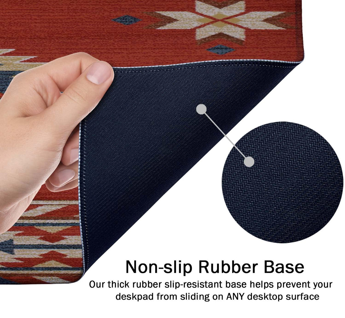 SSOIU Extended Gaming Mouse Pad (35.5x15.7 in), Large Stable Rubber Base Mousepad with Stitched