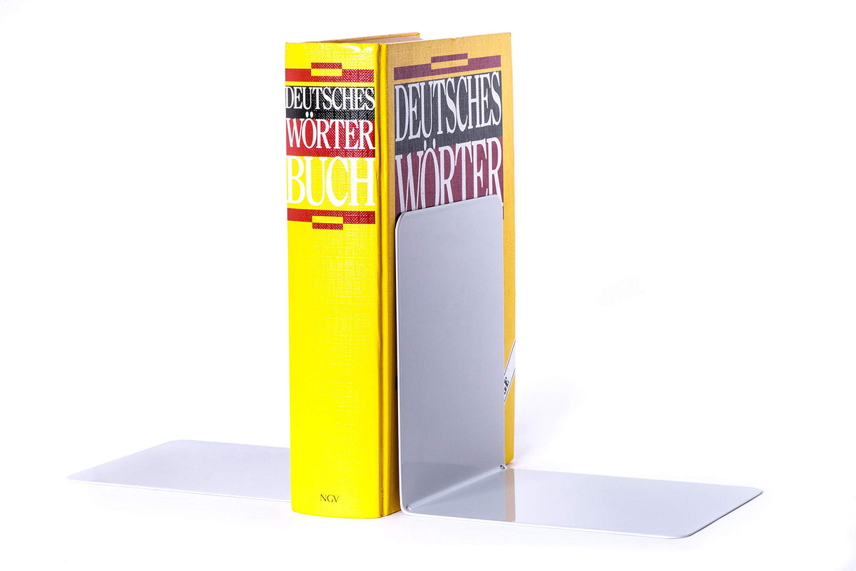 Maul Premium Metal Bookends, 120 x 140 x 140 mm, 1 Pair
