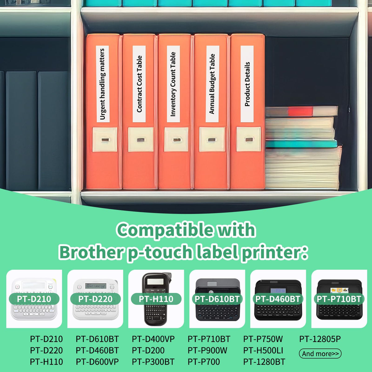 Suminey 10x 12mm Label Maker Tape Compatible Brother Label Tape TZe-231