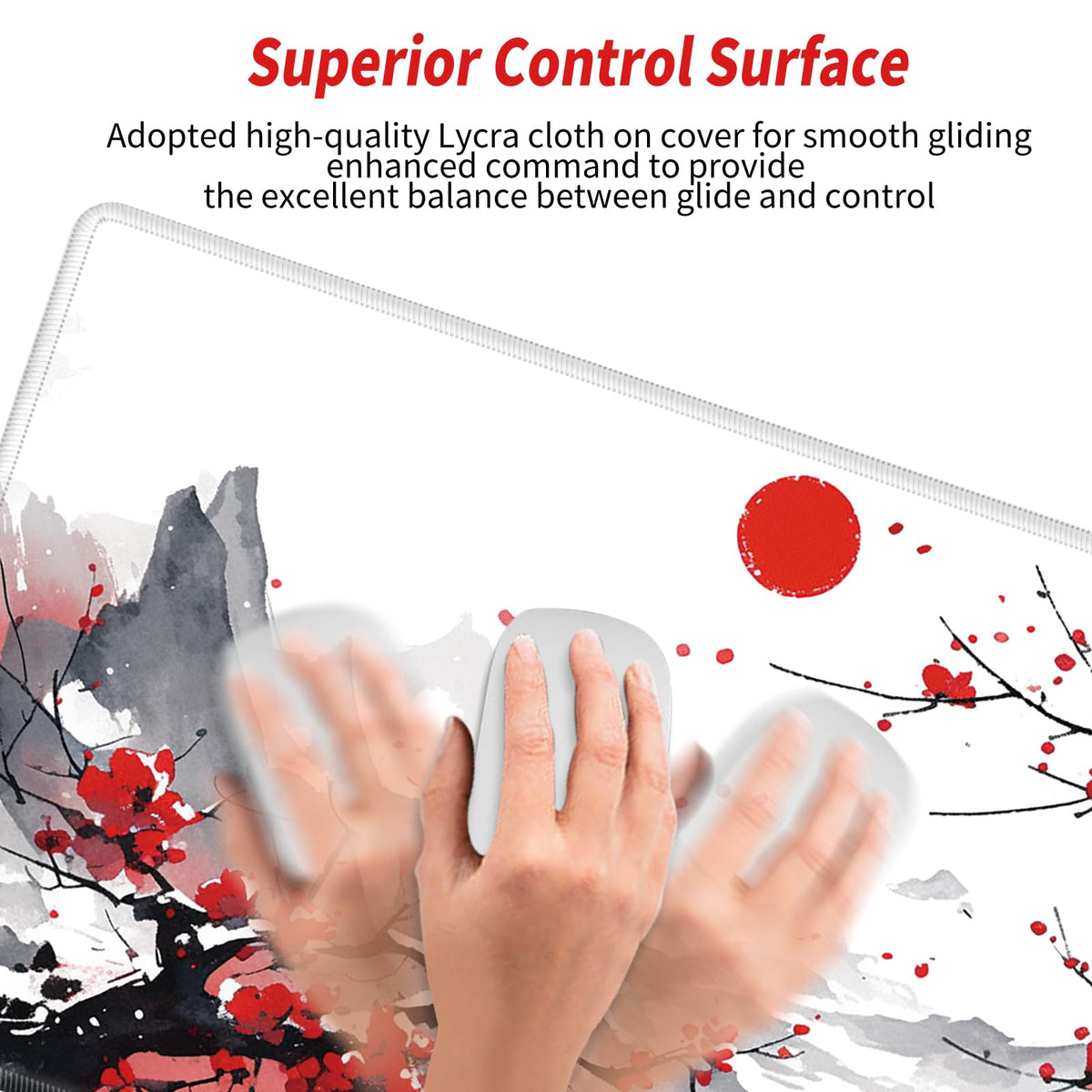 Cherry Blossom Mouse Pad Sakura 36x12 Desk Mat Japanese Desk Pad Gaming Large Mousepad Long Mouse