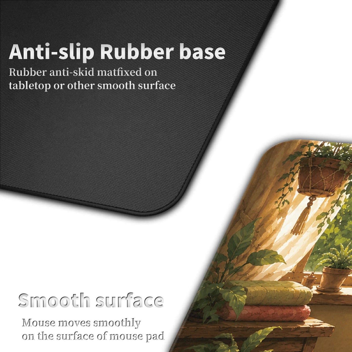 Bubble Bath Frog Large Mouse Pad, 31.5 x 11.8 in Extended Desk Mat