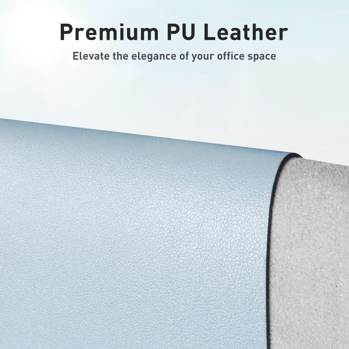 Aothia Faux Leather Desk Mat - Non-Slip PU Leather Desk Blotter, Waterproof Writing Surface, Large