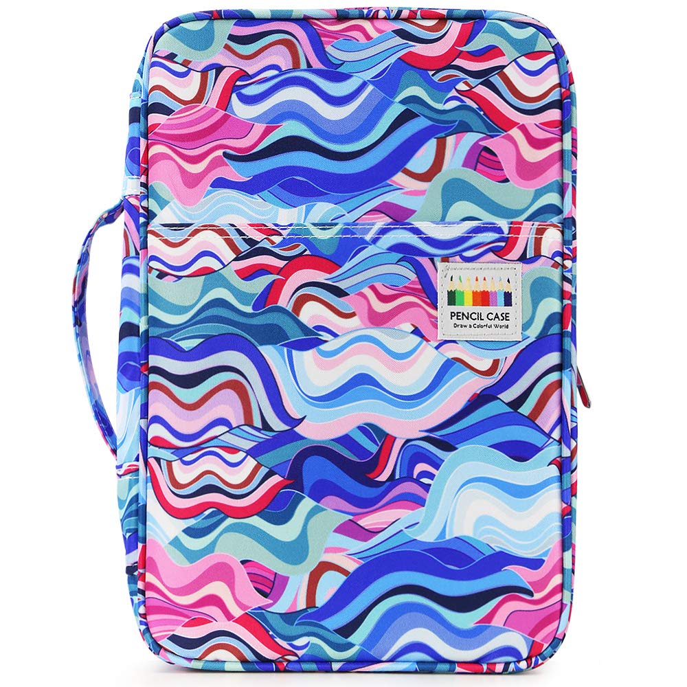 YOUSHARES Big Capacity Colored Pencil Case - 300 Slots large Pen Case Organizer with Multilayer