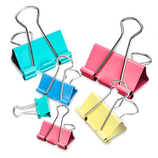Binder Clips - Assorted Sizes 100 Count, X Large, Large, Medium, Small, Mini Paper Clamps