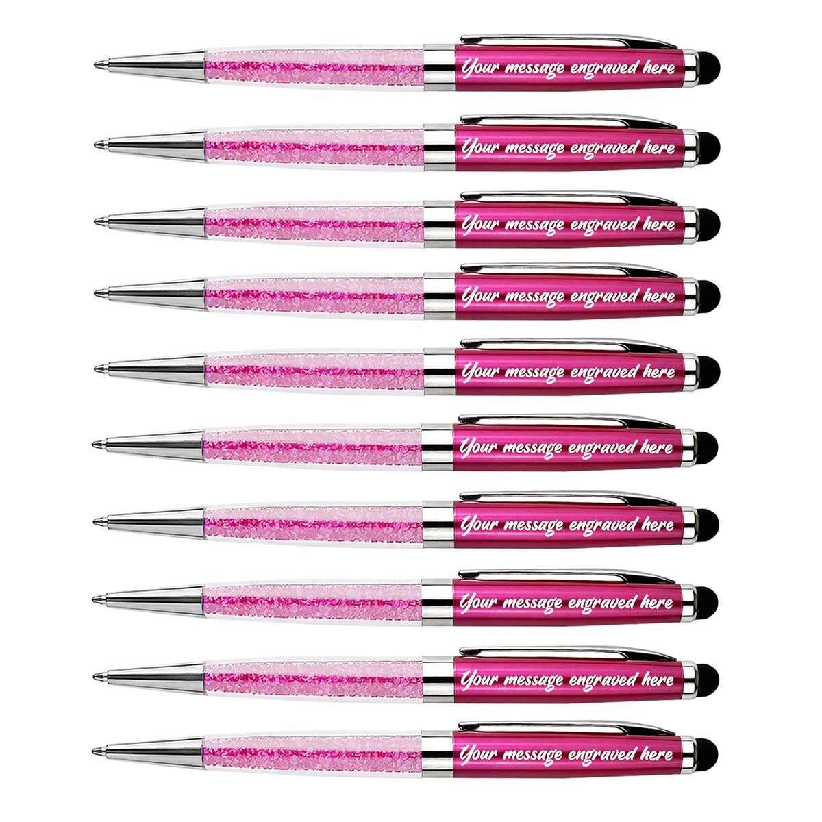 Personalized Diamond Pens with Stylus Tip for Office Gift Writing Set
