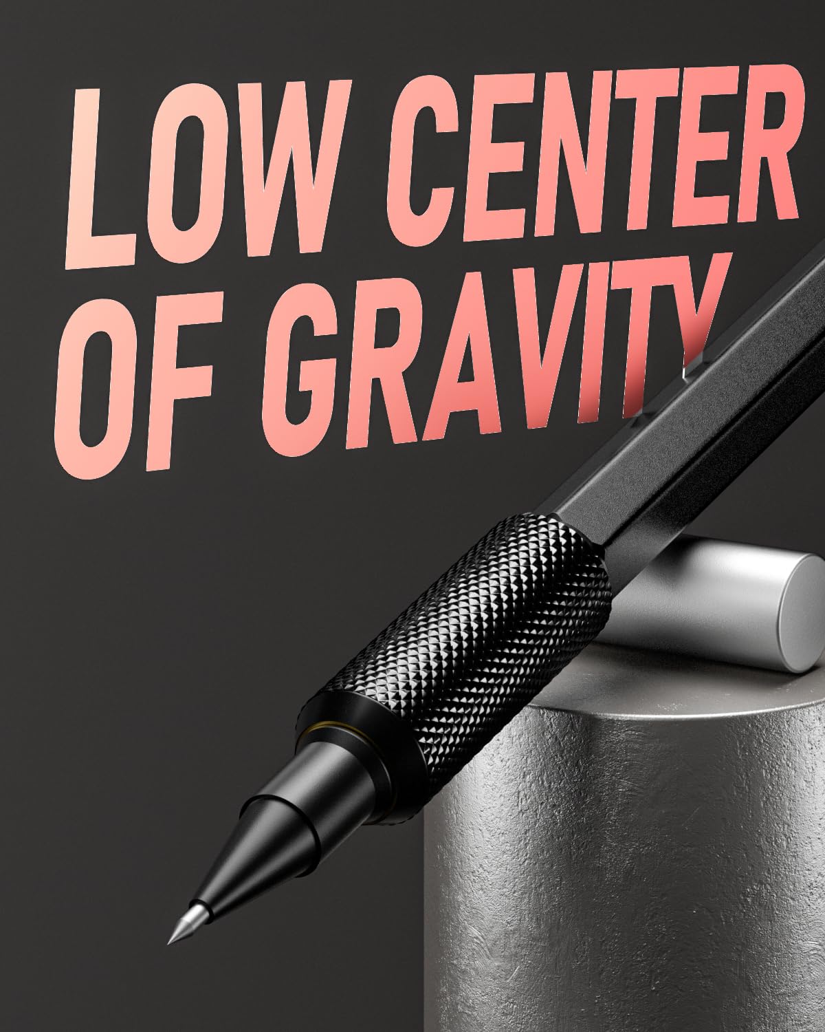 Nicpro 2mm Metal Mechanical Pencils Set with Case, 3 Pack Black