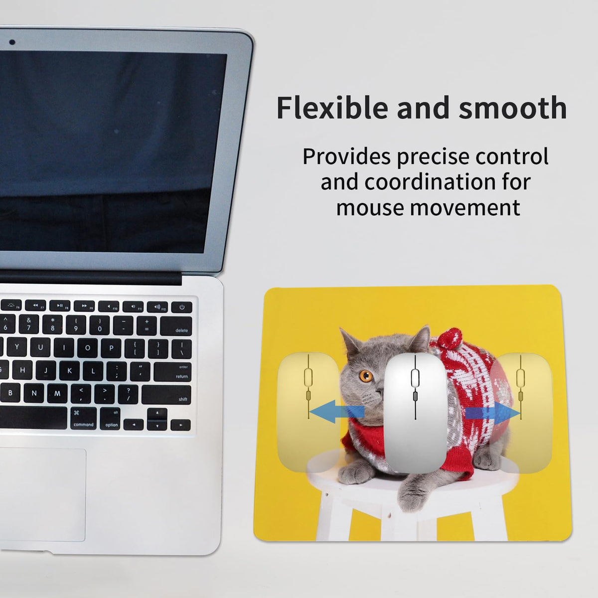 White Mouse Pad for Heat Transfer, Bulk Mousepad for Heat Press Printing Crafts Custom Photos Non