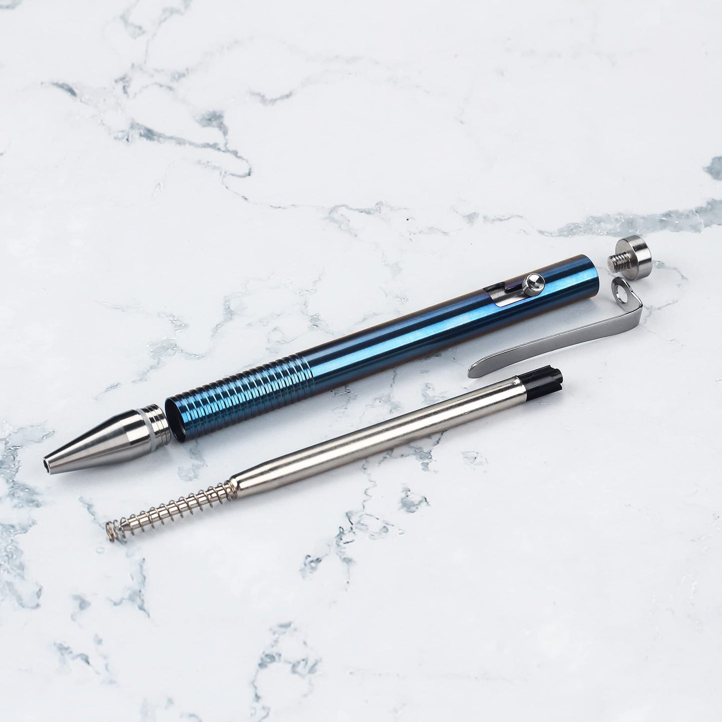 SMOOTHERPRO Titanium Bolt Action Pen Compatible with Parker Refill