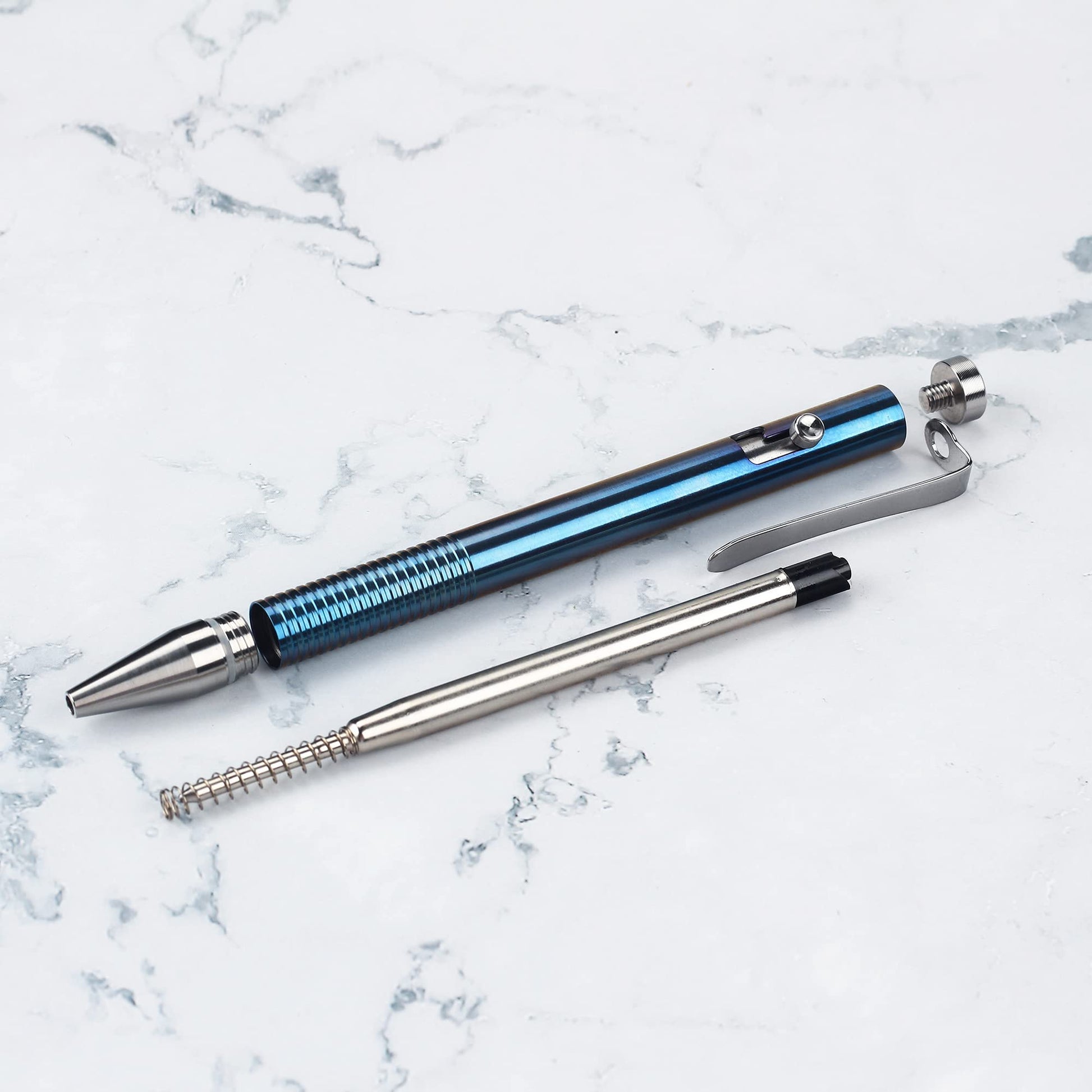 SMOOTHERPRO Titanium Bolt Action Pen Compatible with Parker Refill