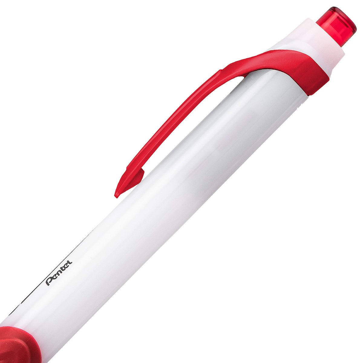 Pentel GlideWrite Ballpoint Pen with TechniFlo Ink, (1.0mm) Medium Line, Red, Box of 12 (BX910-B)